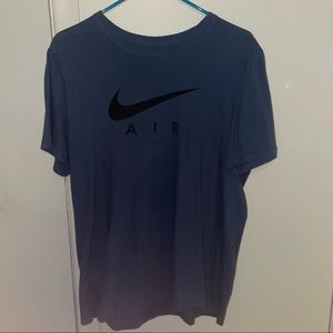Nike Men’s Large Blue/Black Logo “Air” T-Shirt